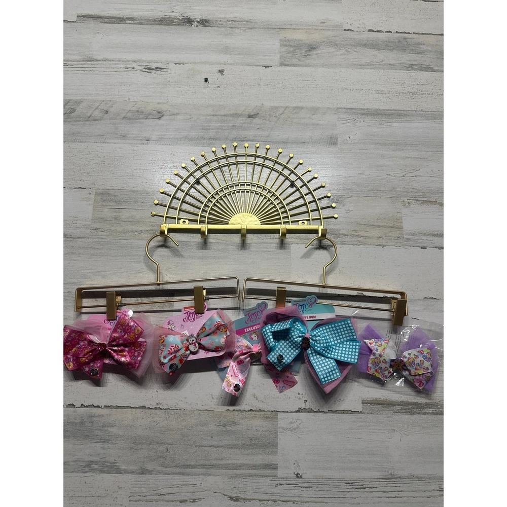 JoJo‎ Siwa Hair Bows Girls OS Multicolor Signature Large 5pc Bundle NWT